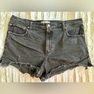 Abercrombie 90s high rise cutoff shorts size 16